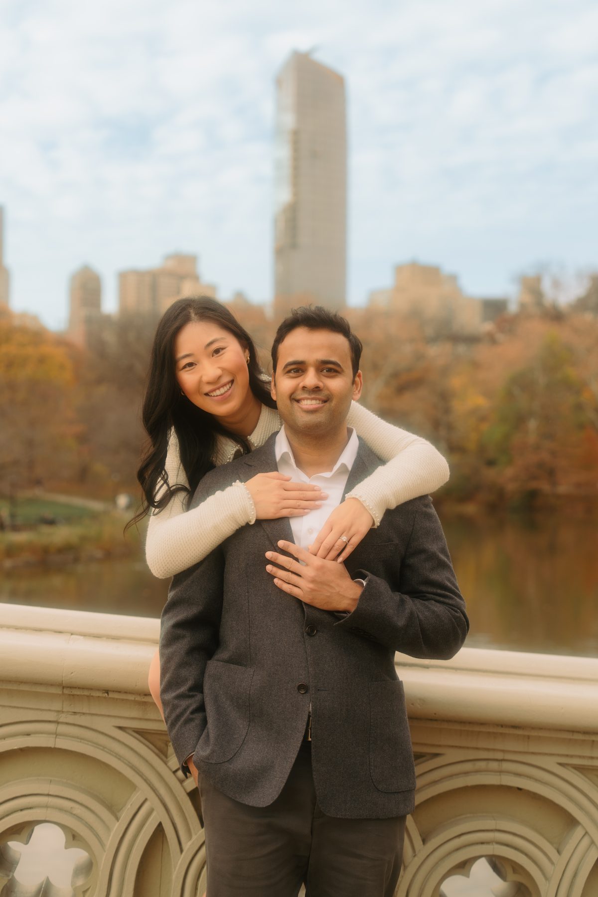 Bernice and Mayank on the bridge