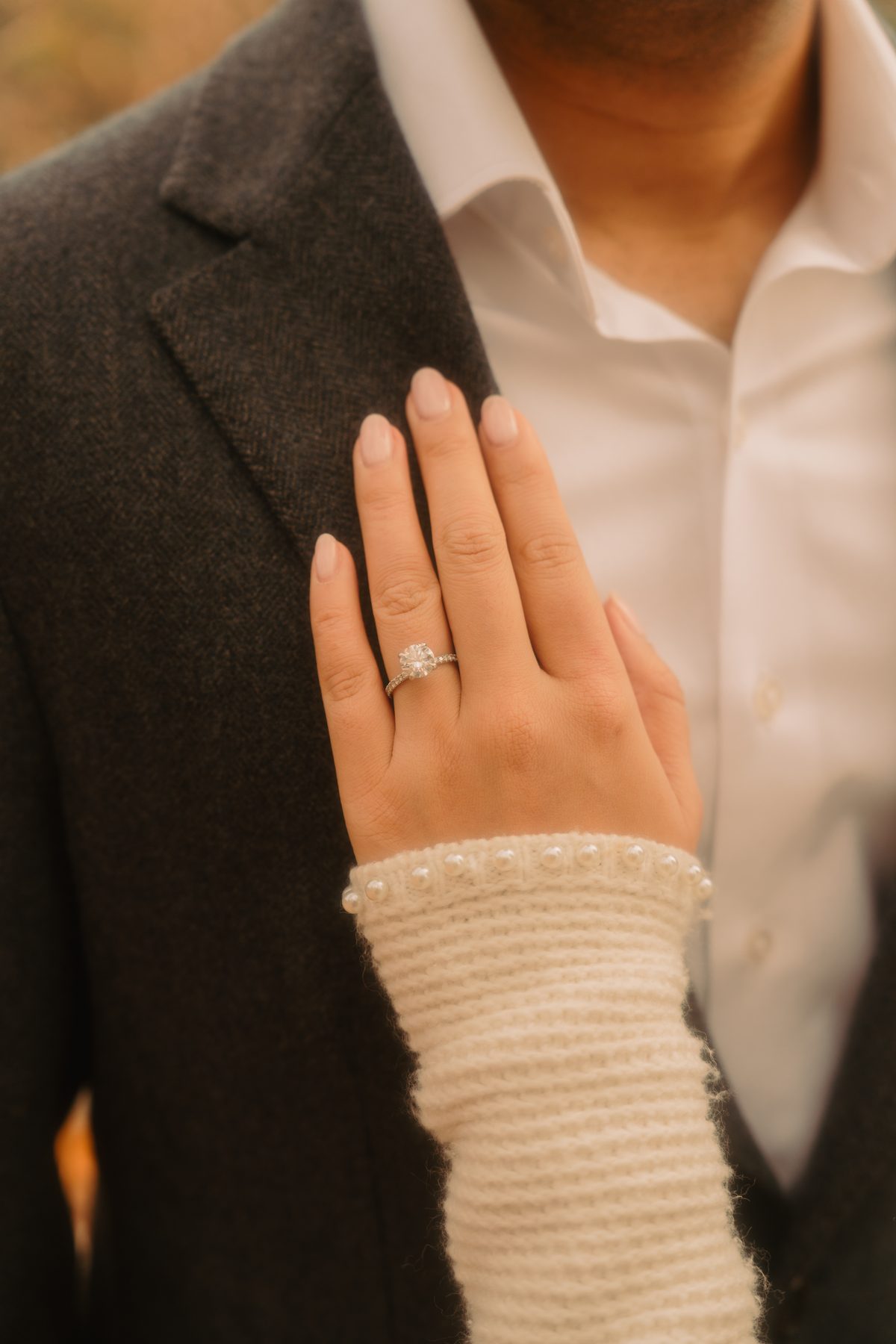 Engagement ring detail